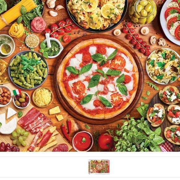 Eurographics 1000 piece puzzle Italian table - Picture 1 of 9